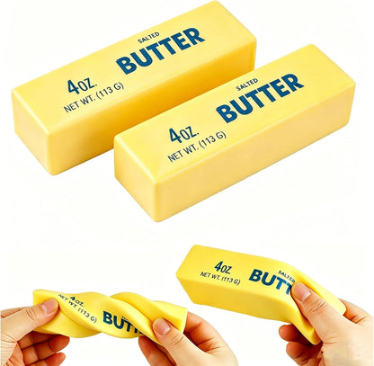 Butter Squishy Toy, Squishy Butter Stick, Butter Stress Toy, Squeeze Butter Squishy - Slow Rising Party Favor Stress Relief Gift for Kids 4-8 8-12 (1Pcs Butter Stick)